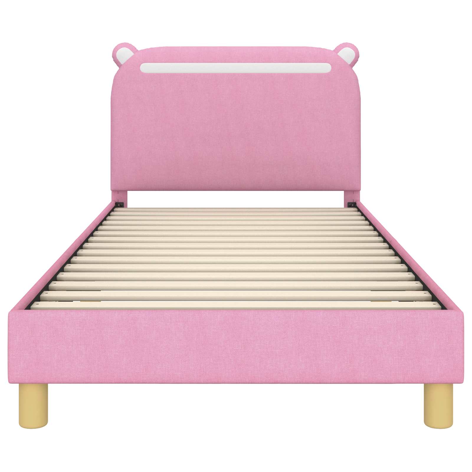 Cadre de lit pour enfants avec tête de lit Rose 90 x 190 cm - XIOS