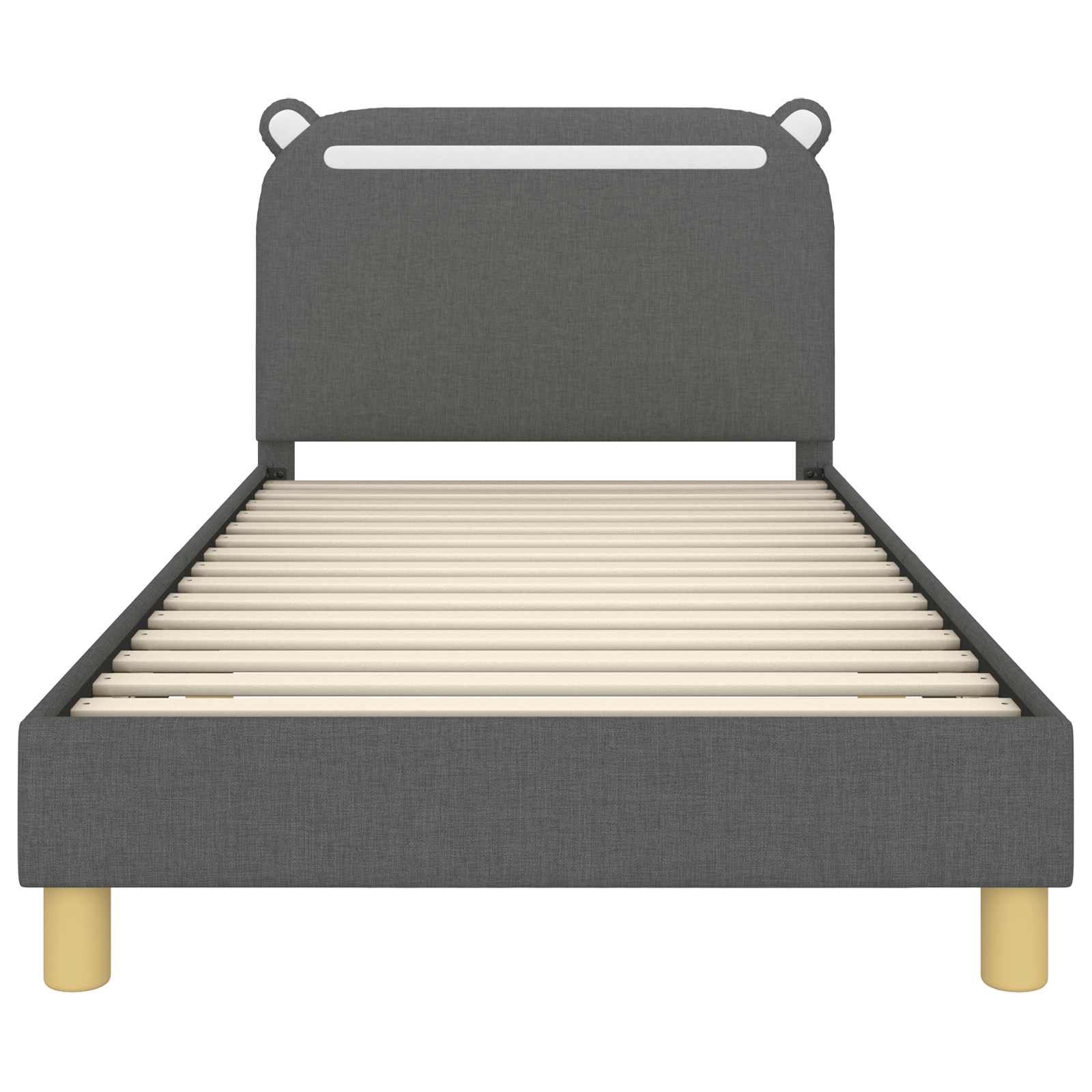Cadre de lit pour enfants avec tête de lit Gris foncé - XIOS