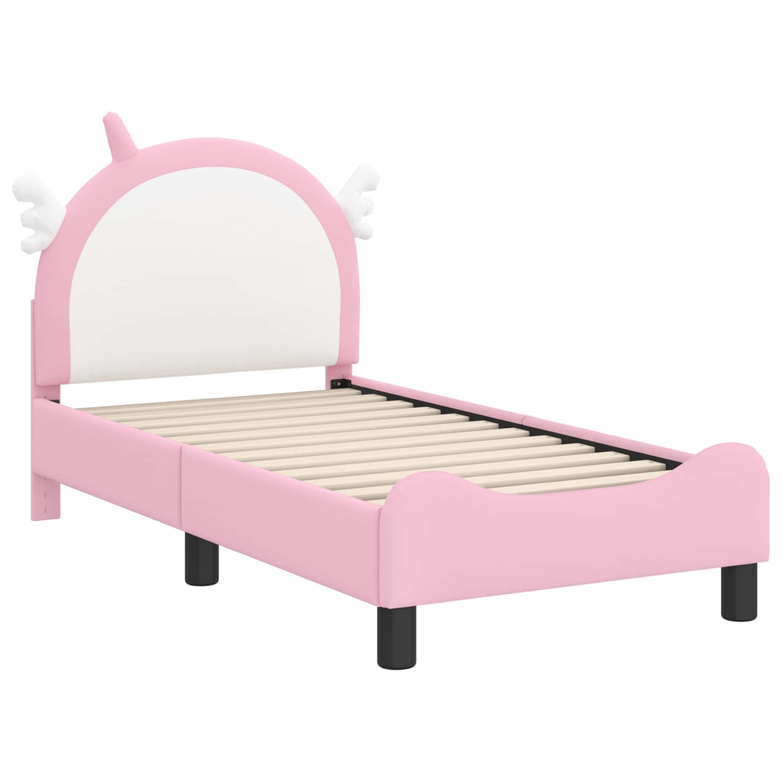 Cadre de lit pour tout-petit avec tête de lit Rose 70 x 140 cm - XIOS