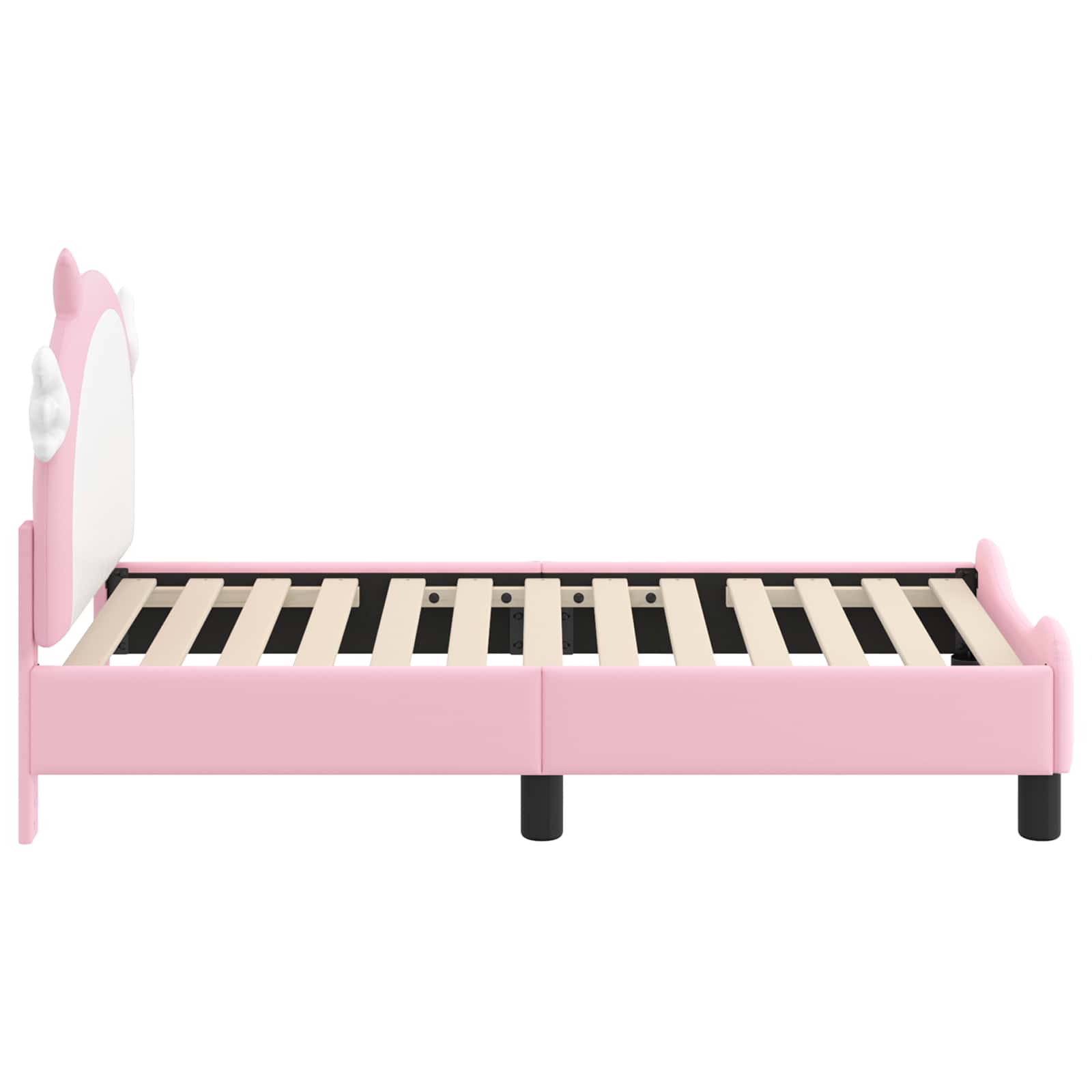 Cadre de lit pour tout-petit avec tête de lit Rose 70 x 140 cm - XIOS