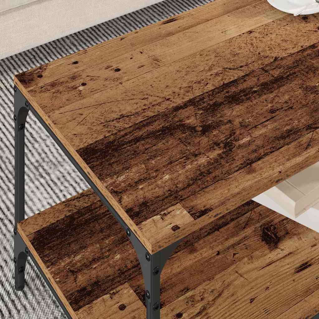 Table basse Bois ancien 80 x 50 x 40 cm Bois d'ingénierie - XIOS