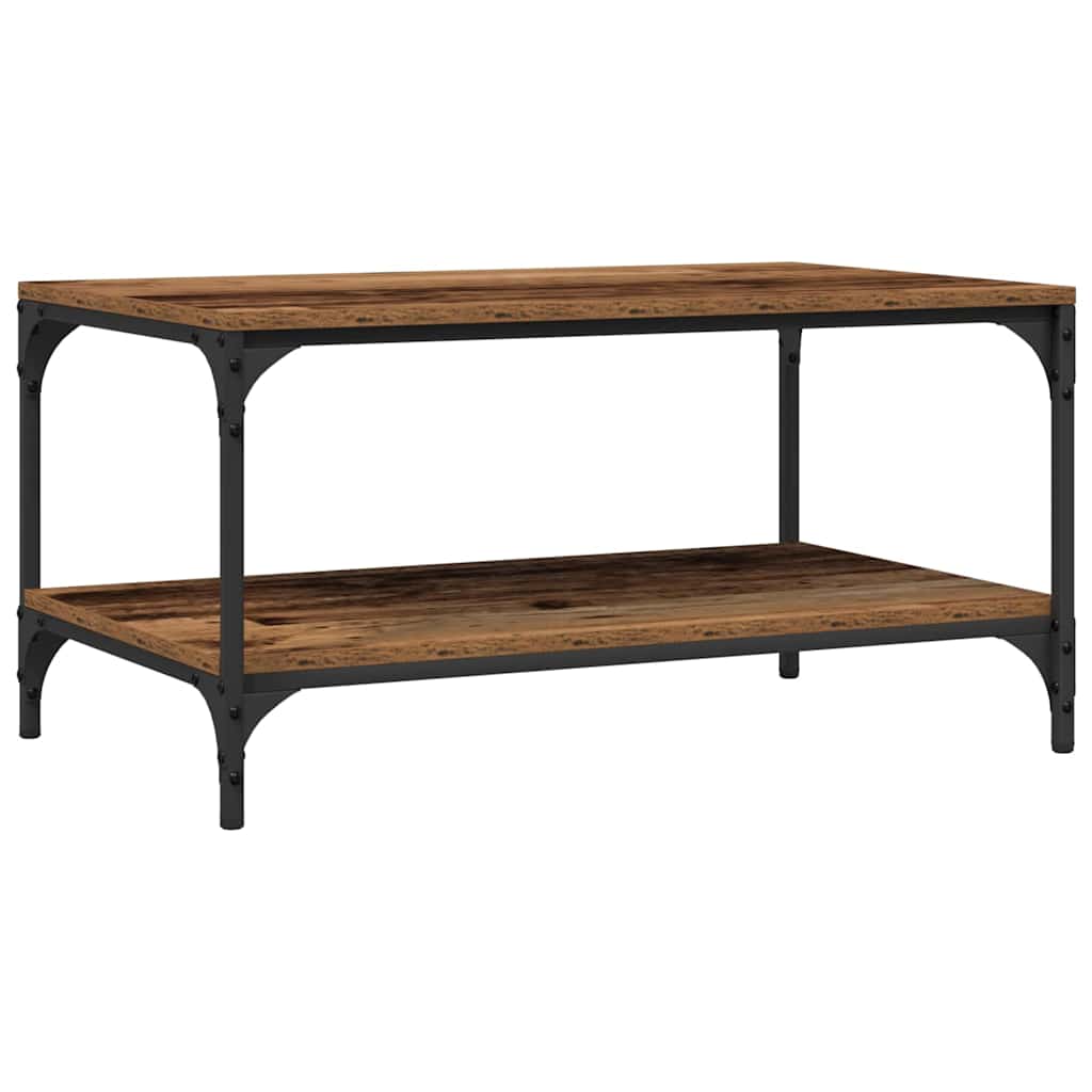 Table basse Bois ancien 80 x 50 x 40 cm Bois d'ingénierie - XIOS
