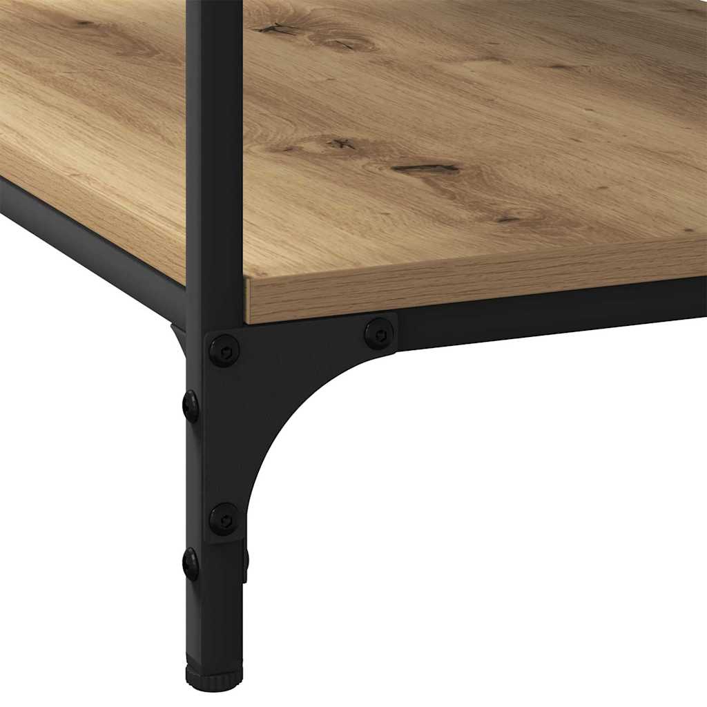 Table basse chêne artisanal 80 x 50 x 40 cm Bois d'ingénierie - XIOS