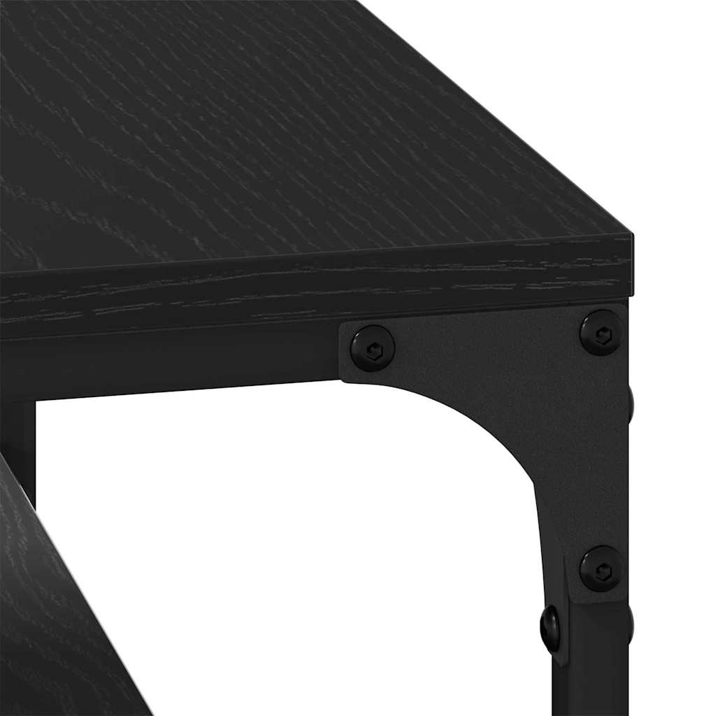 Table basse Chêne noir 80 x 50 x 40 cm Bois d'ingénierie - XIOS