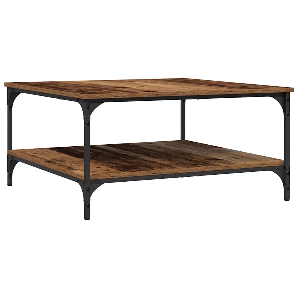 Table basse Bois ancien 80 x 80 x 40 cm Bois d'ingénierie - XIOS