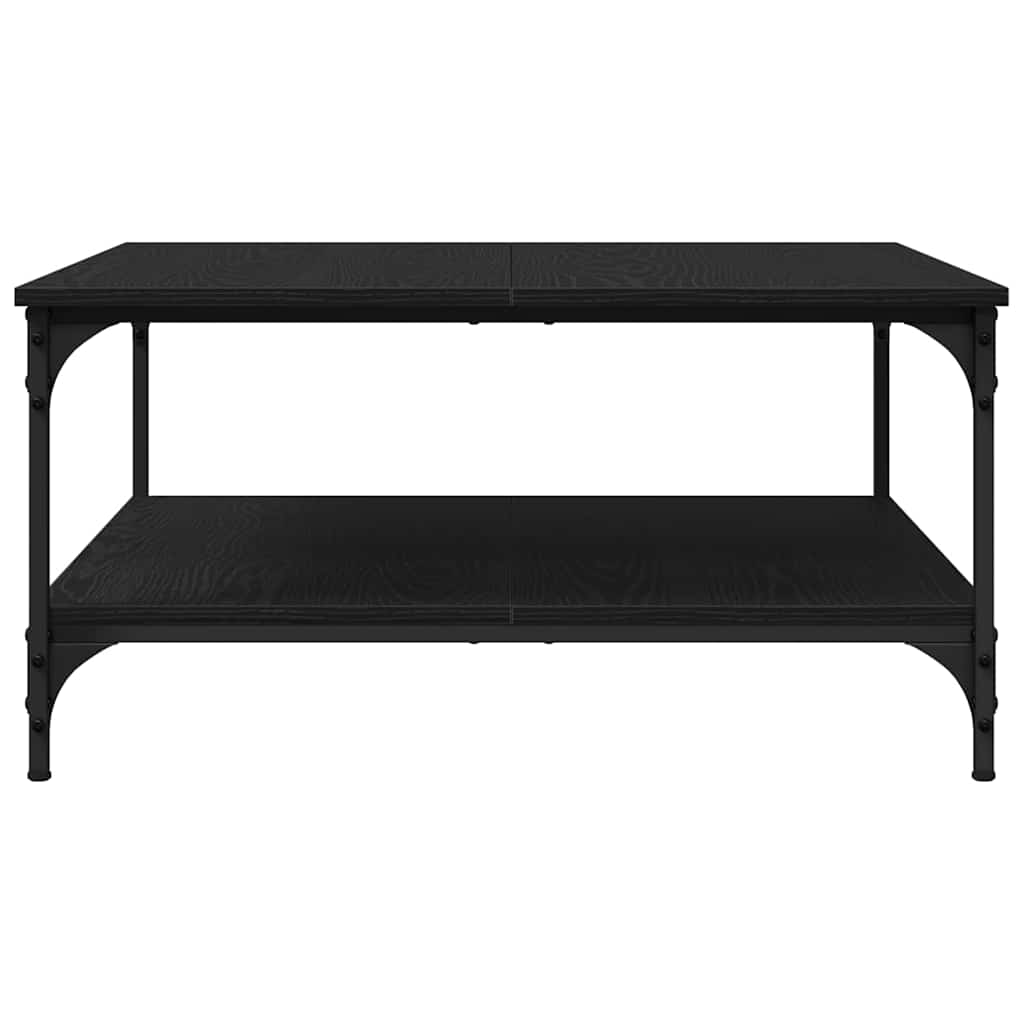 Table basse Chêne noir 80 x 80 x 40 cm Bois d'ingénierie - XIOS