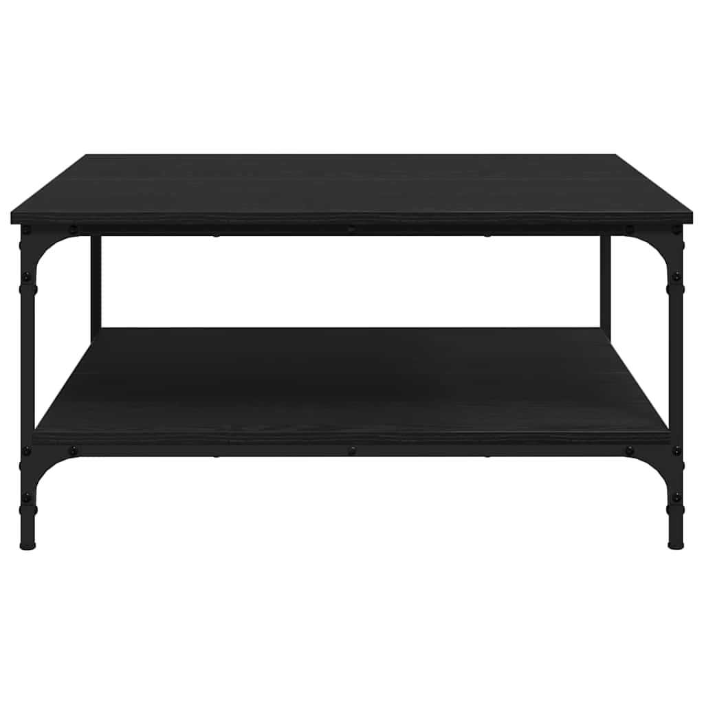 Table basse Chêne noir 80 x 80 x 40 cm Bois d'ingénierie - XIOS