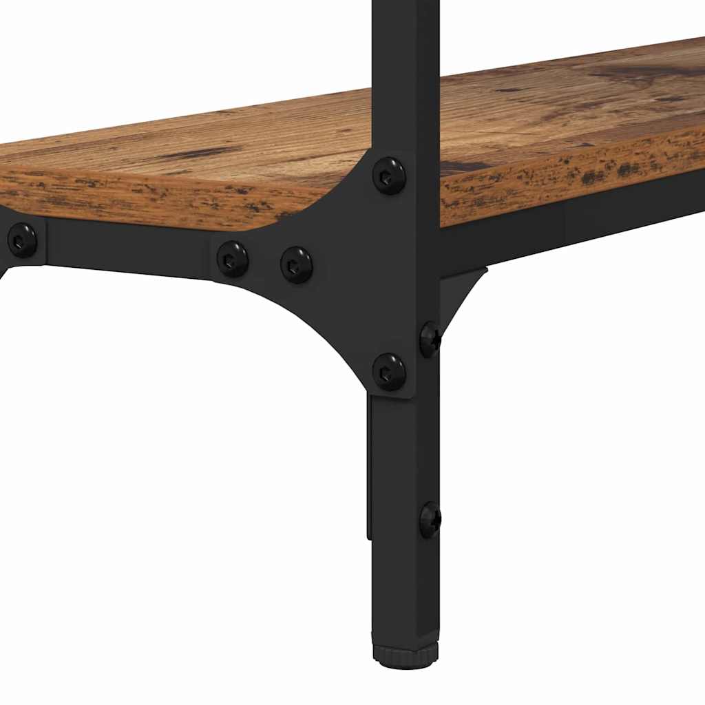 Table console avec étagère Bois ancien 100 x 22.5 x 75 cm - XIOS
