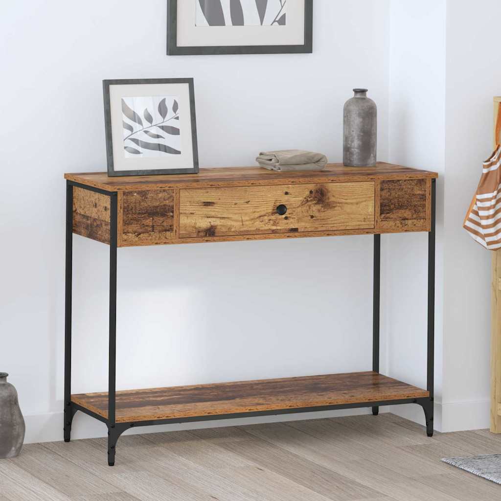 Table console Bois ancien 100 x 34.5 x 75 cm Bois d'ingénierie - XIOS