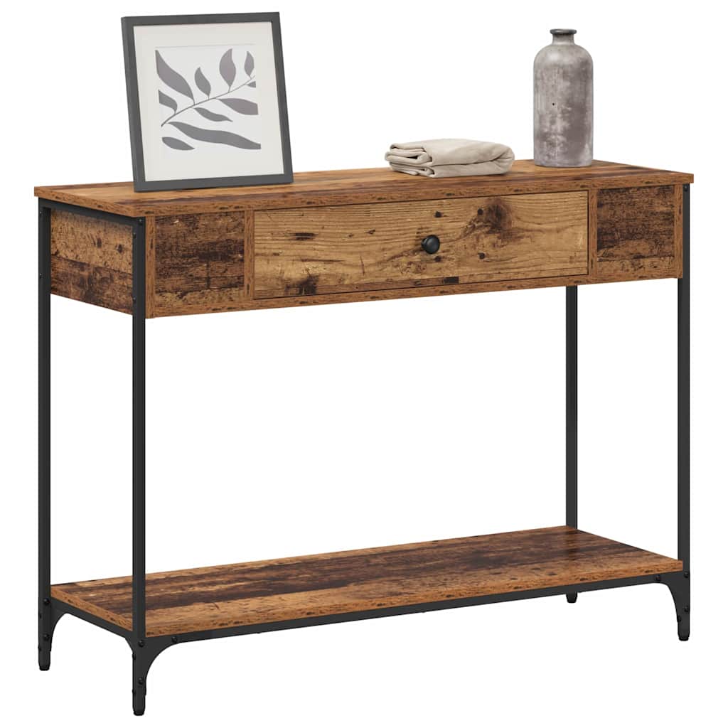 Table console Bois ancien 100 x 34.5 x 75 cm Bois d'ingénierie - XIOS