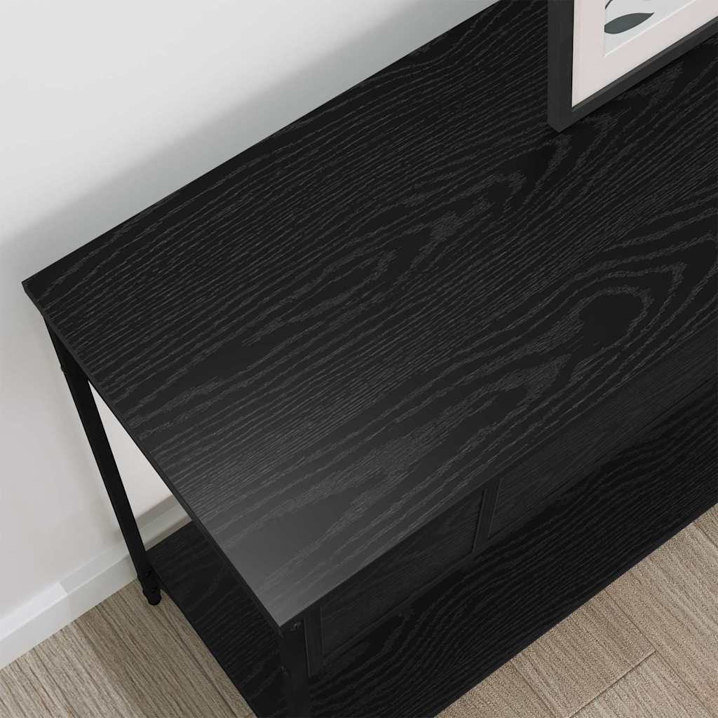 Table console Chêne noir 100 x 34.5 x 75 cm Bois d'ingénierie - XIOS