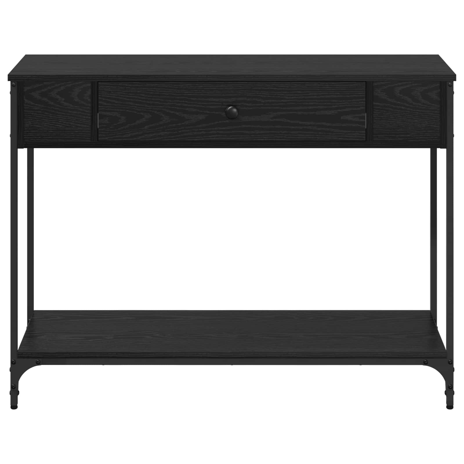 Table console Chêne noir 100 x 34.5 x 75 cm Bois d'ingénierie - XIOS