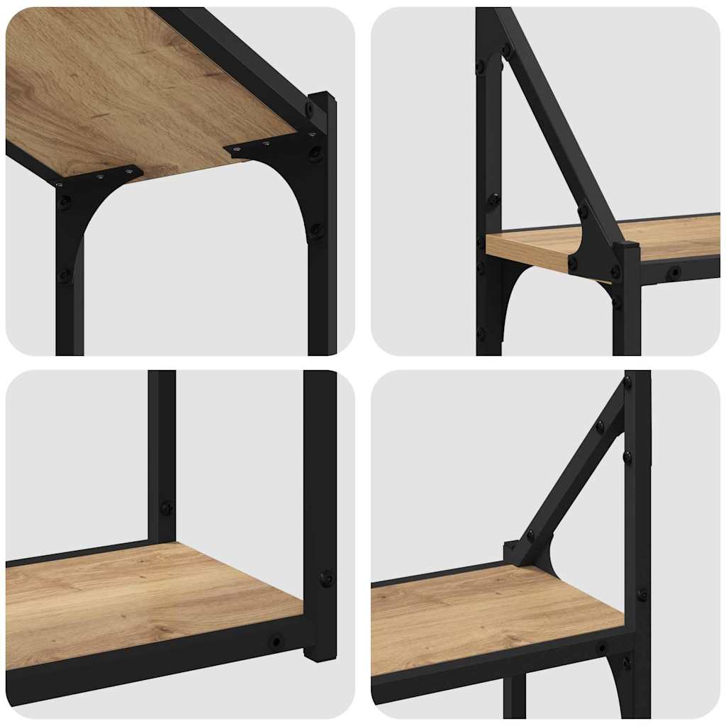Étagère Murale avec étagère chêne artisanal 60 x 21 x 51 cm - XIOS