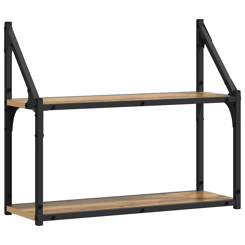 Étagère Murale avec étagère chêne artisanal 60 x 21 x 51 cm - XIOS