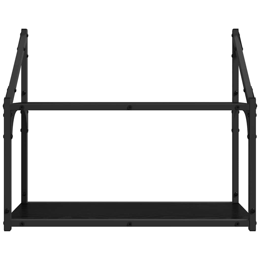 Étagère Murale Chêne noir 60 x 21 x 51 cm Bois d'ingénierie - XIOS