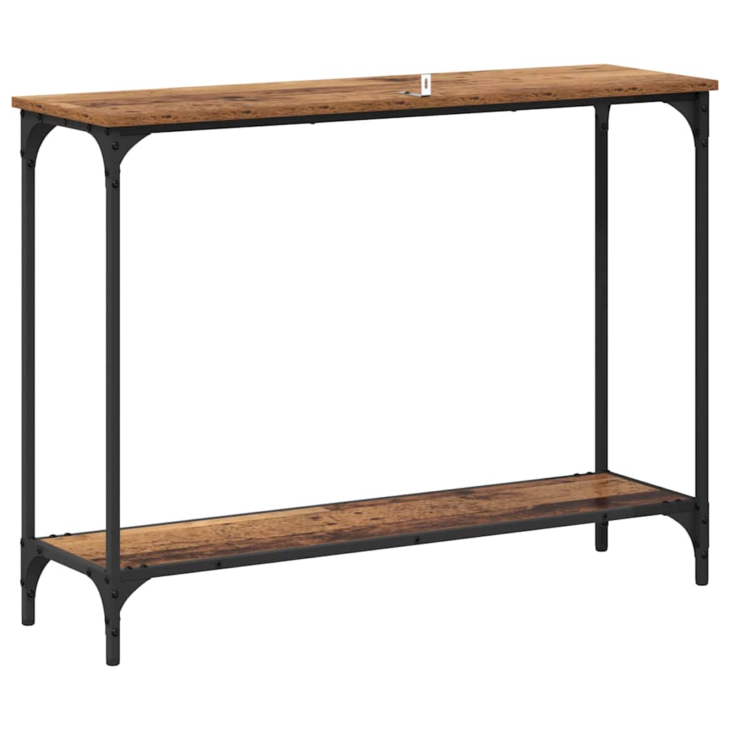 Table console Bois ancien 101 x 30.5 x 75 cm Bois d'ingénierie - XIOS