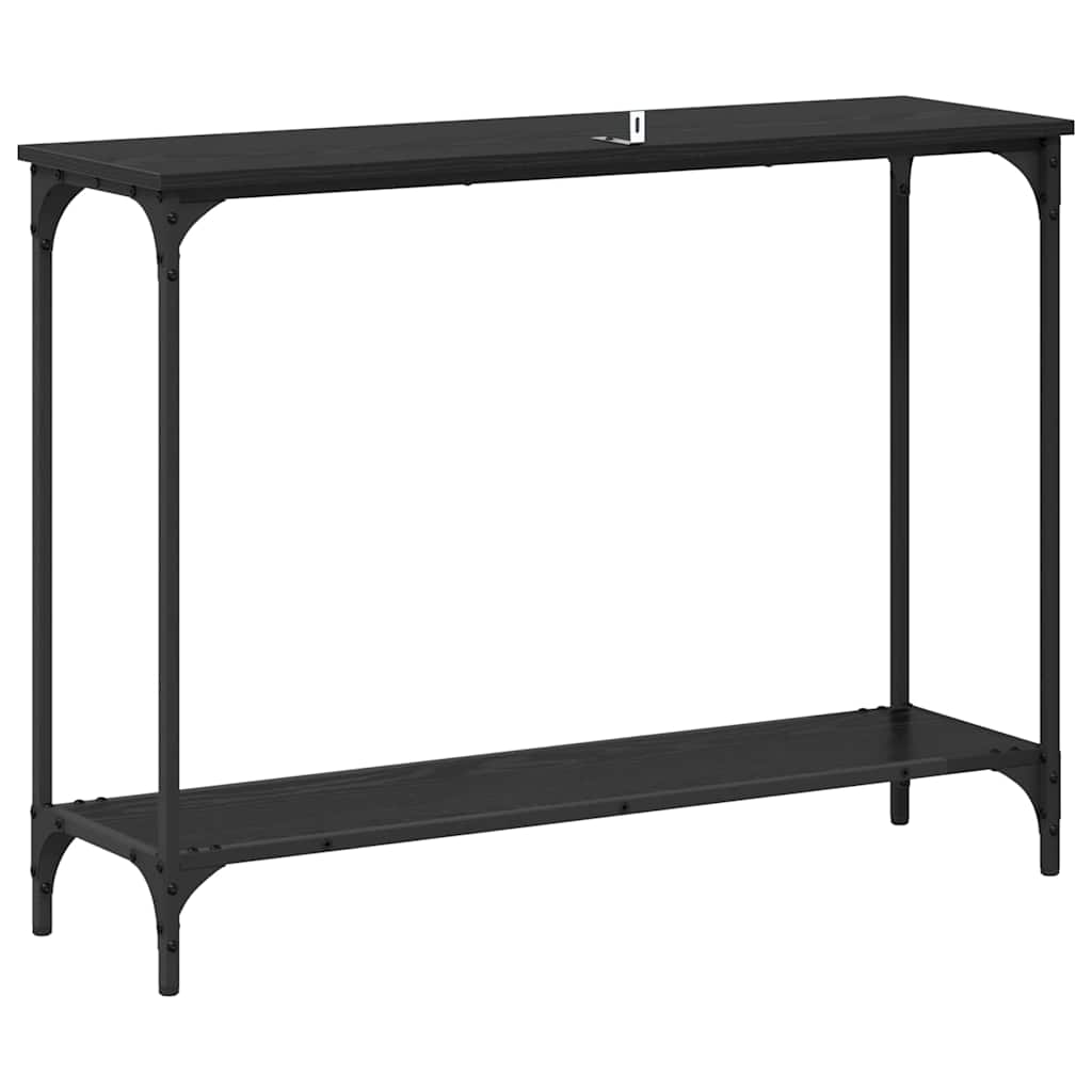 Table console Chêne noir 101 x 30.5 x 75 cm Bois d'ingénierie - XIOS