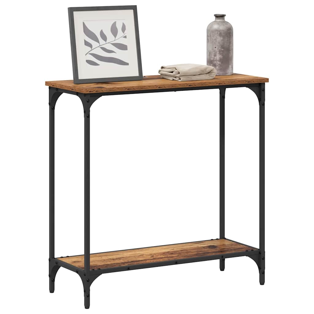 Table console Bois ancien 75 x 30.5 x 75 cm Bois d'ingénierie - XIOS