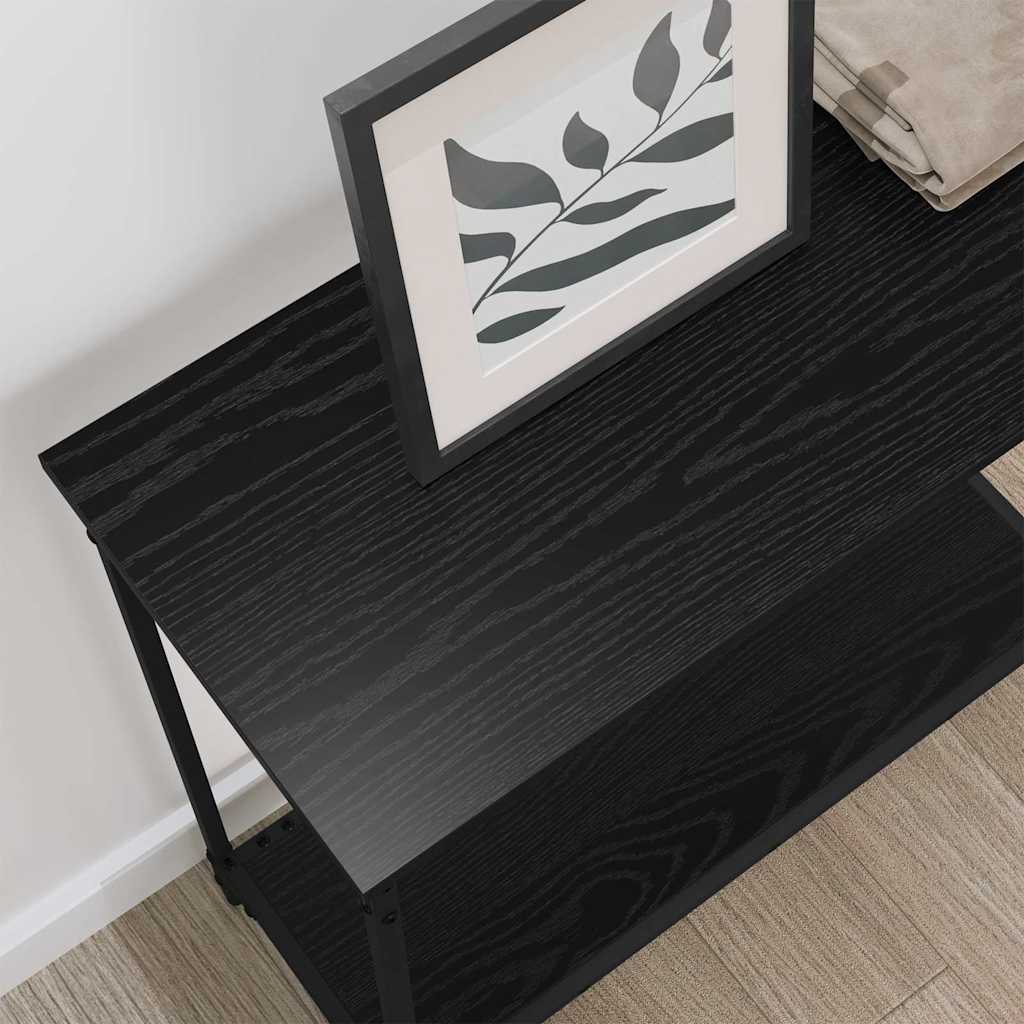 Table console Chêne noir 75 x 30.5 x 75 cm Bois d'ingénierie - XIOS
