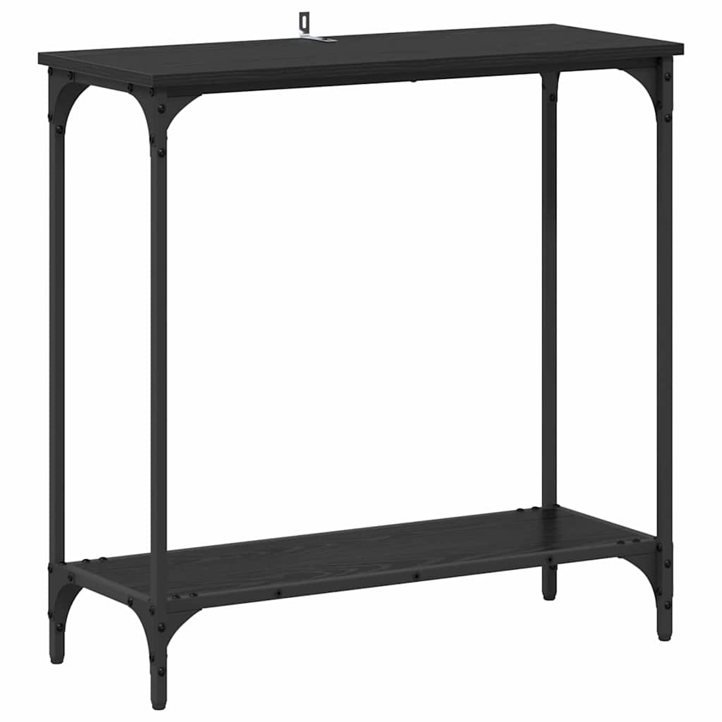 Table console Chêne noir 75 x 30.5 x 75 cm Bois d'ingénierie - XIOS