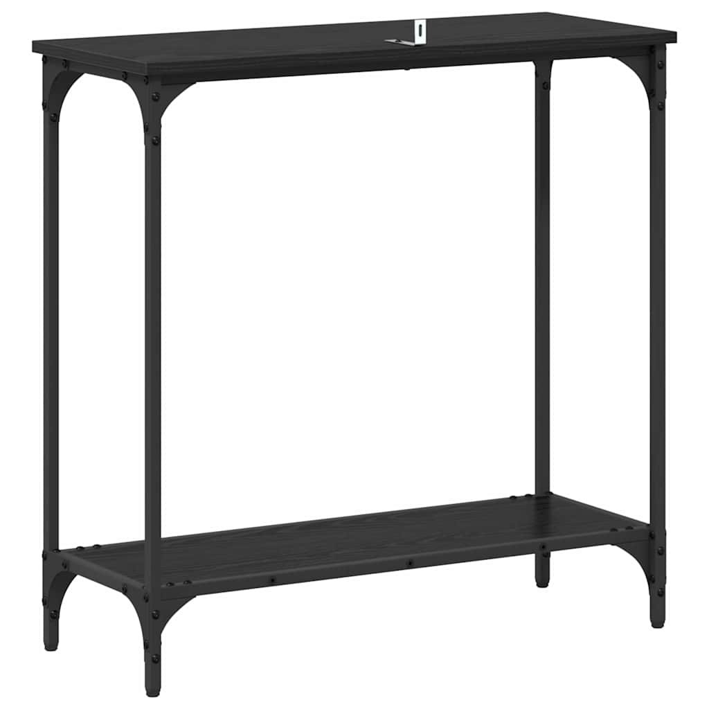 Table console Chêne noir 75 x 30.5 x 75 cm Bois d'ingénierie - XIOS