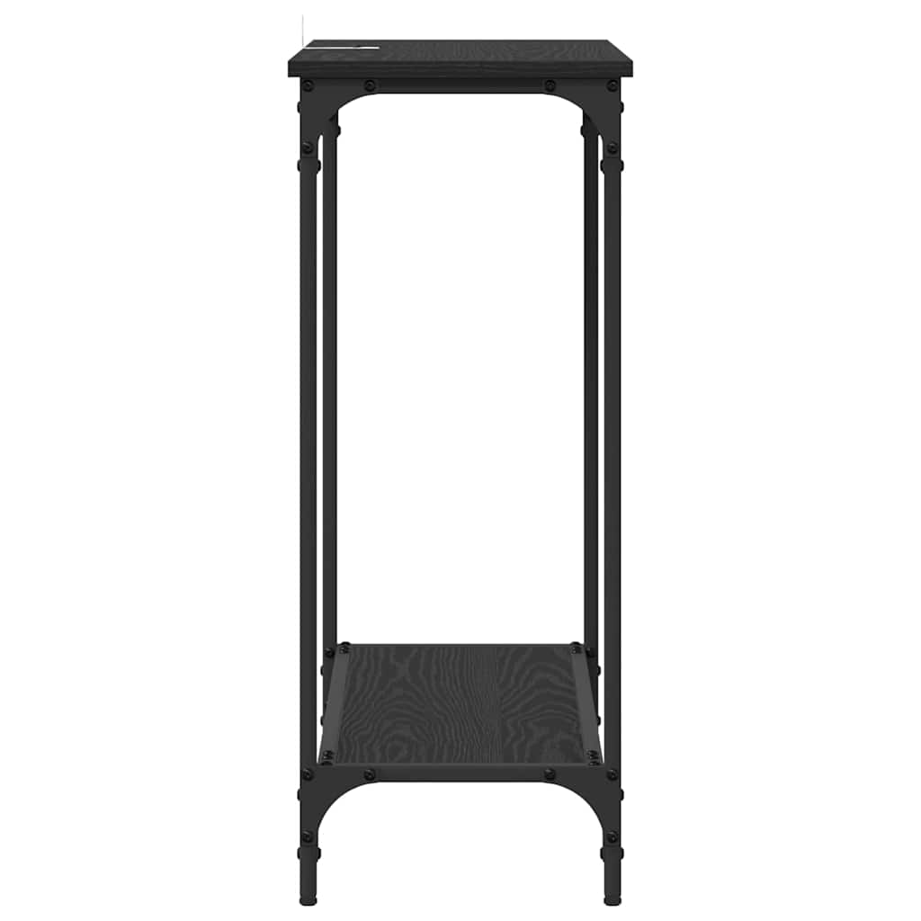 Table console Chêne noir 75 x 30.5 x 75 cm Bois d'ingénierie - XIOS