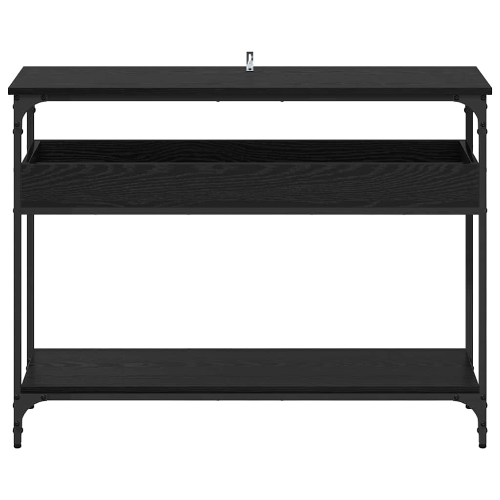 Table console Chêne noir 100 x 29 x 75 cm Bois d'ingénierie - XIOS