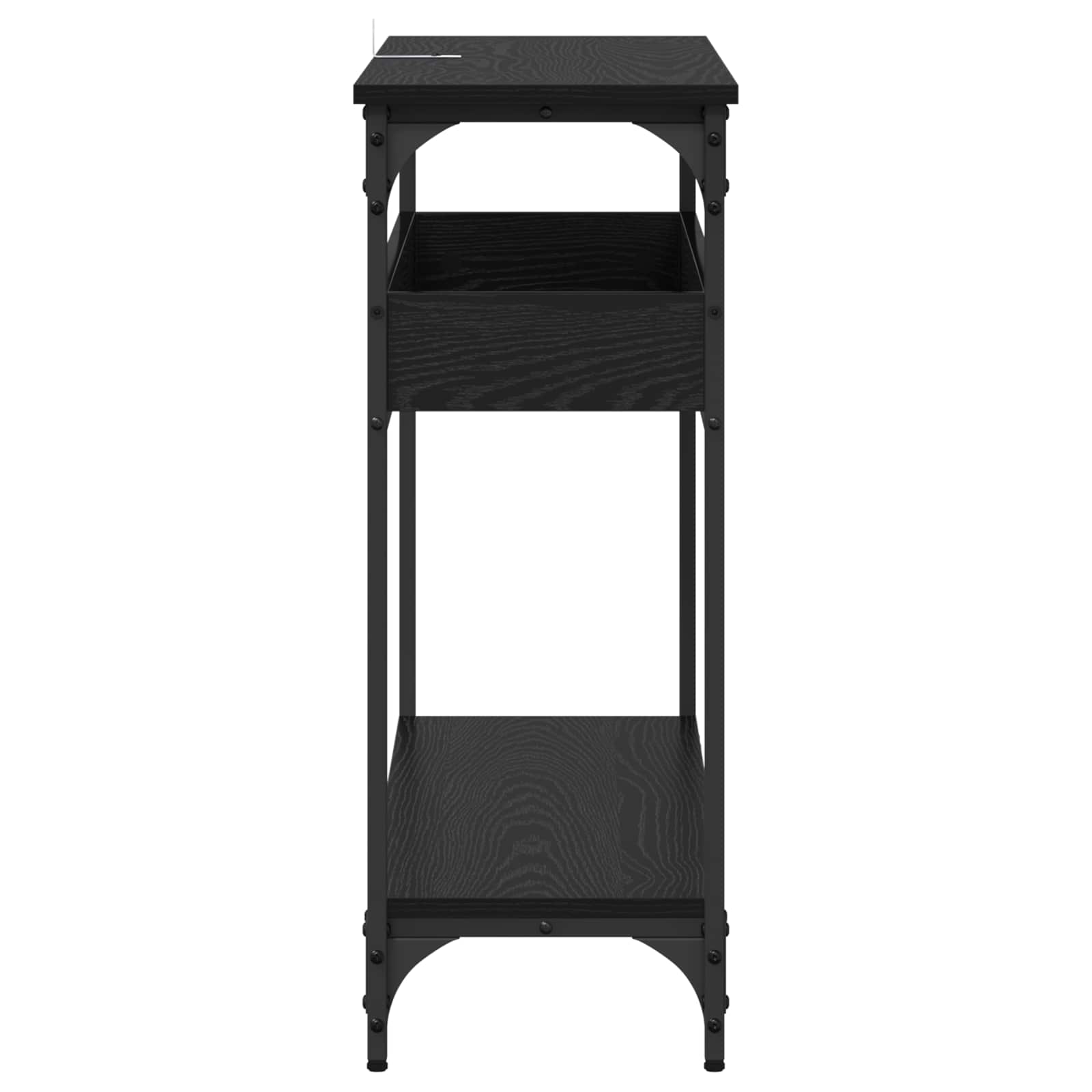Table console Chêne noir 100 x 29 x 75 cm Bois d'ingénierie - XIOS