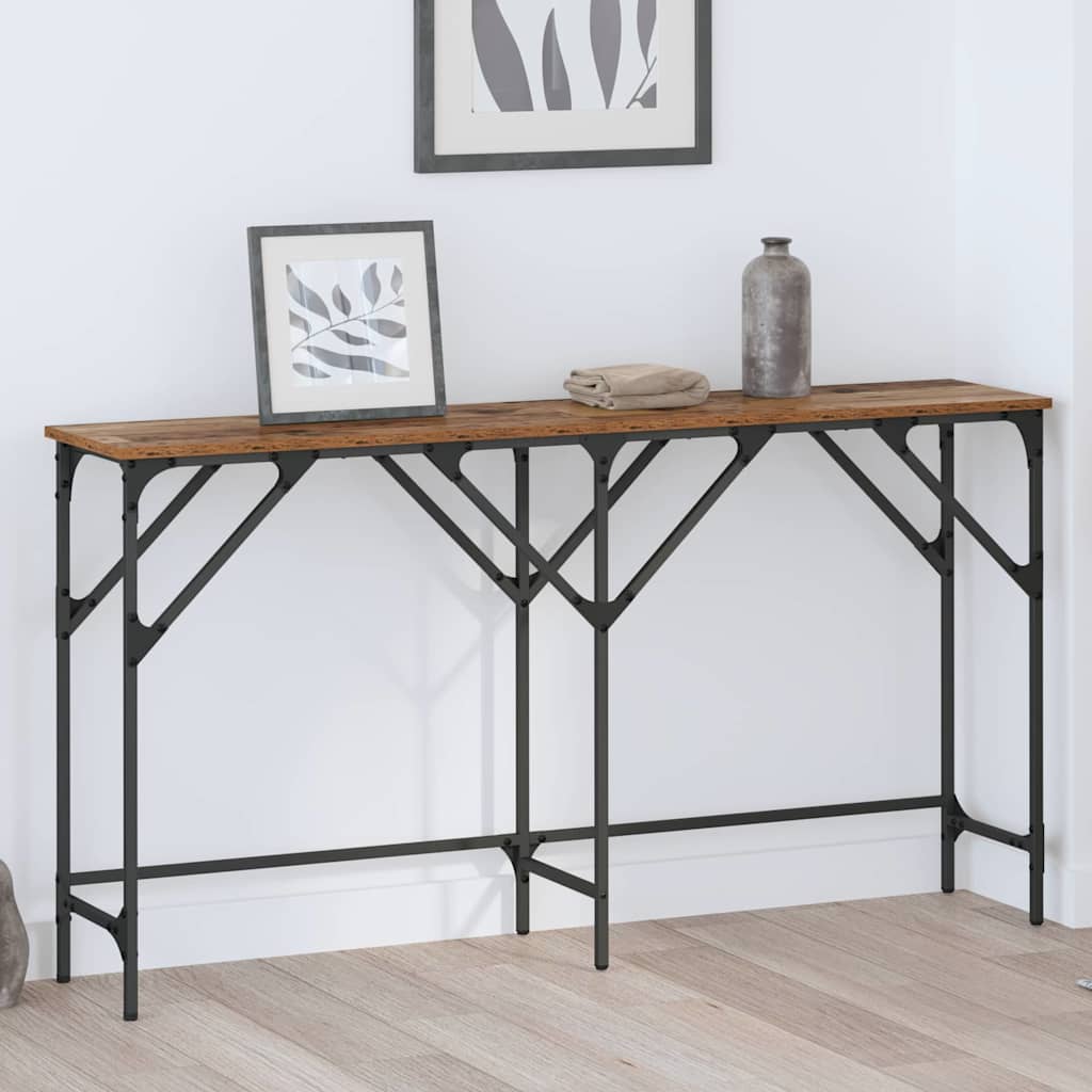 Table console Bois ancien 140 x 29 x 75 cm Bois d'ingénierie - XIOS