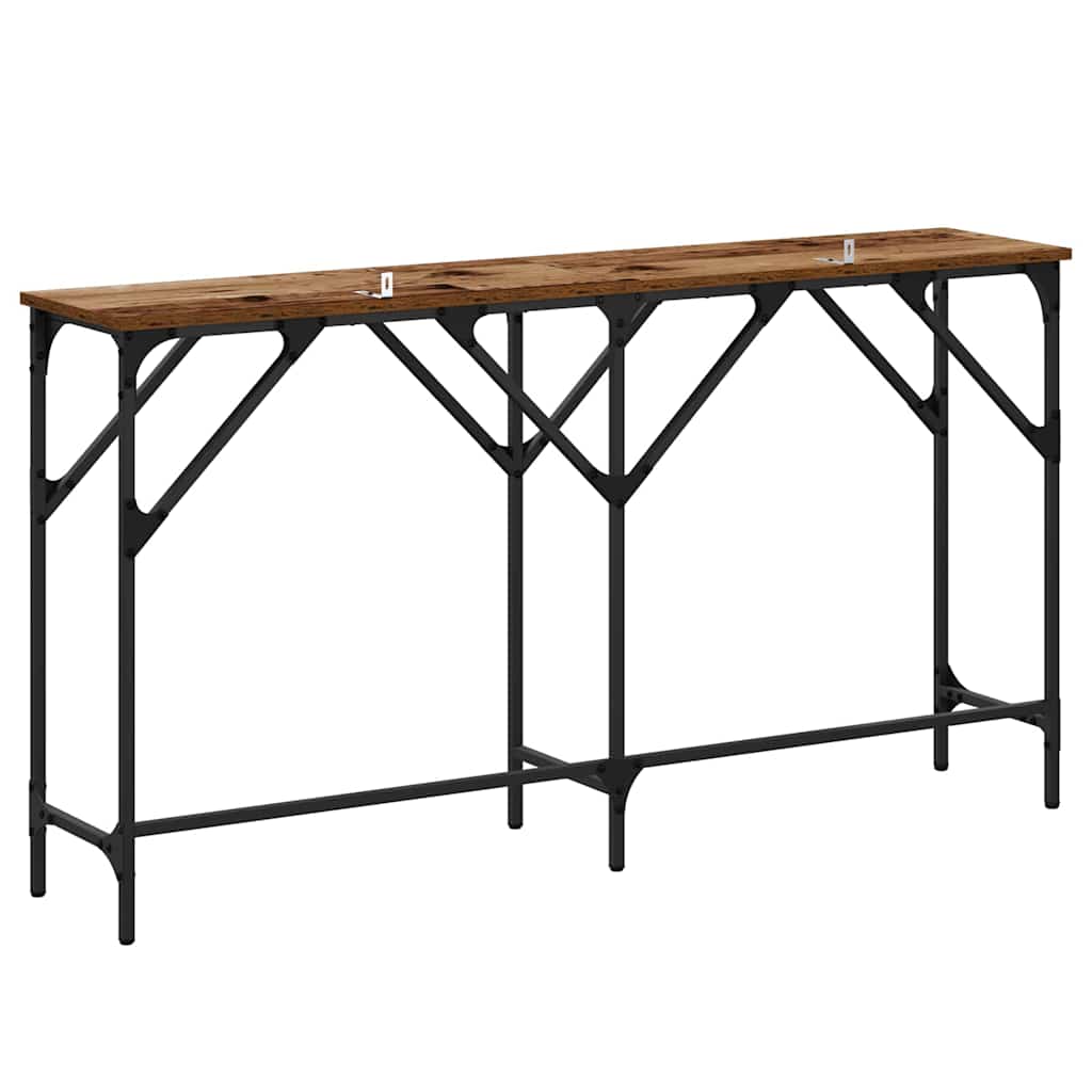 Table console Bois ancien 140 x 29 x 75 cm Bois d'ingénierie - XIOS