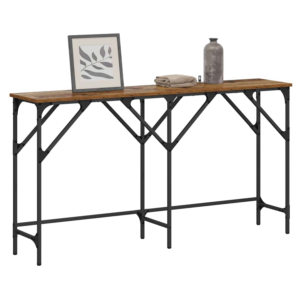 Table console Bois ancien 140 x 29 x 75 cm Bois d'ingénierie - XIOS