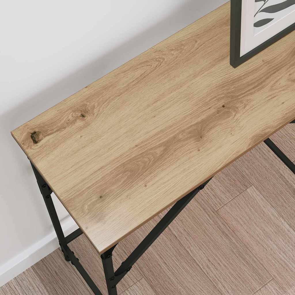 Table console chêne artisanal 140 x 29 x 75 cm - XIOS