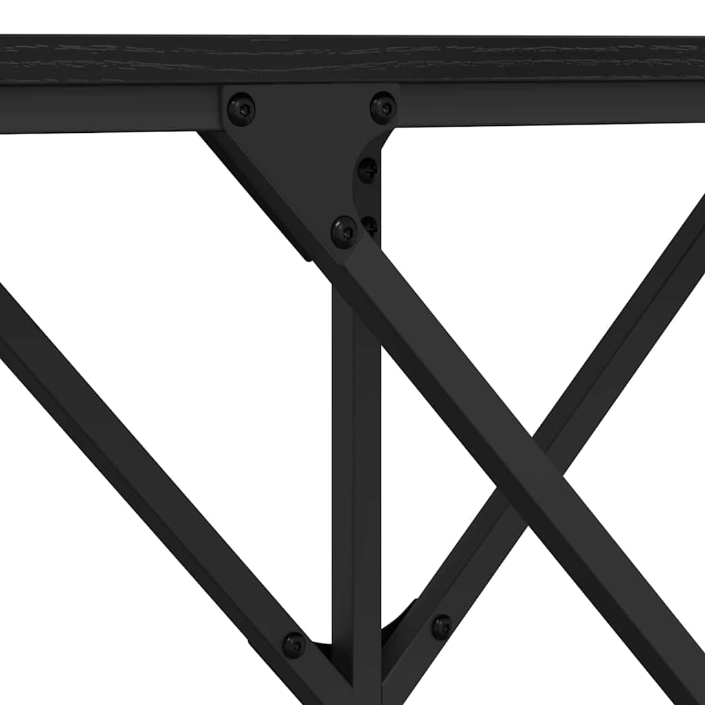 Table console Chêne noir 140 x 29 x 75 cm Bois d'ingénierie - XIOS