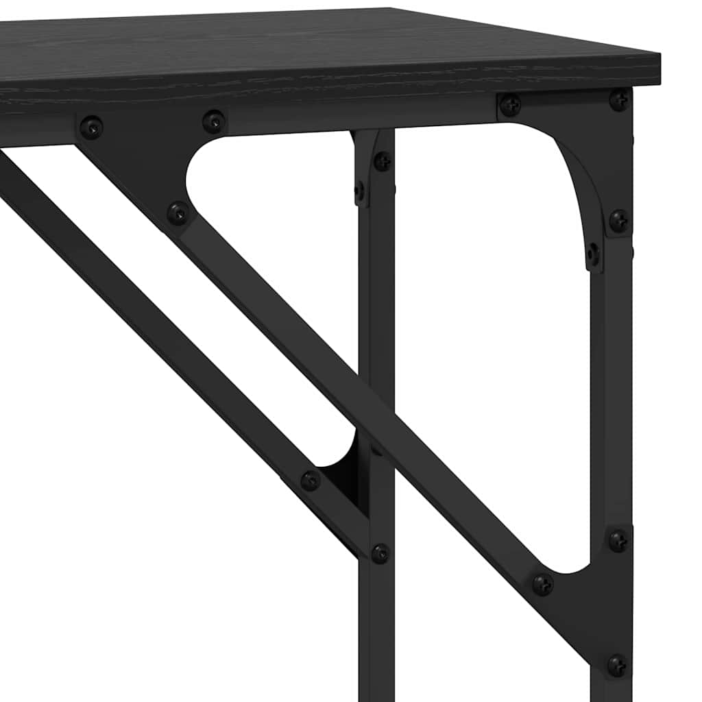 Table console Chêne noir 140 x 29 x 75 cm Bois d'ingénierie - XIOS