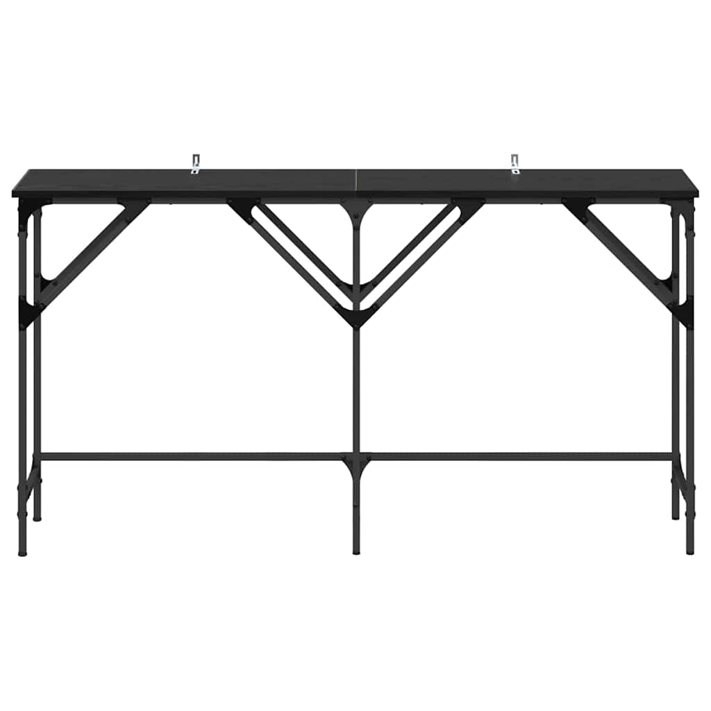 Table console Chêne noir 140 x 29 x 75 cm Bois d'ingénierie - XIOS