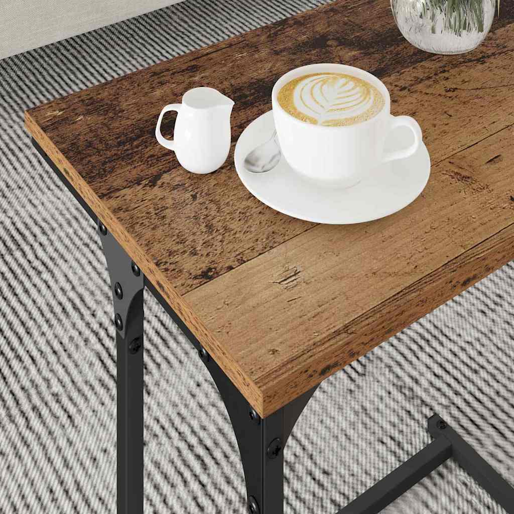 Table basse gigogne 3 pcs Bois ancien 50.5 x 35 x 53 cm - XIOS