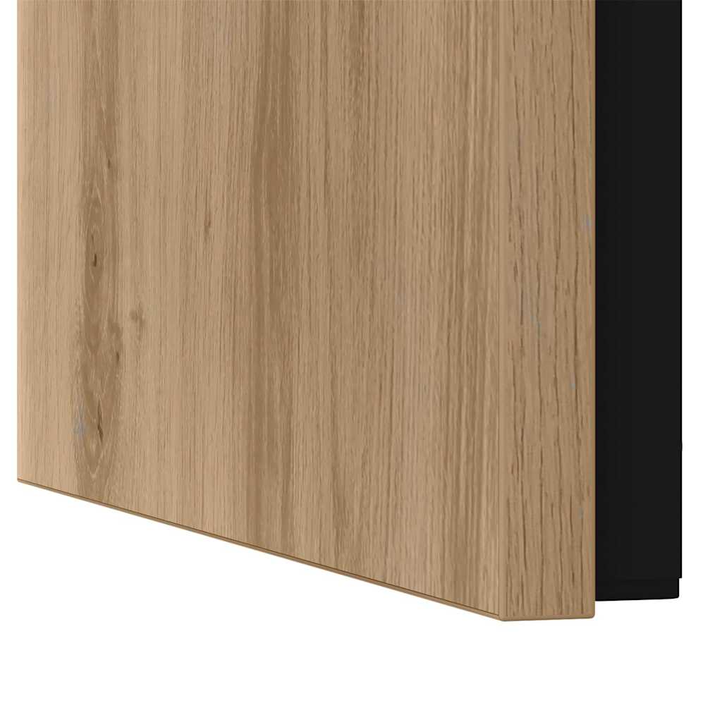 Table basse gigogne 3 pcs chêne artisanal 60 x 35 x 56 cm - XIOS
