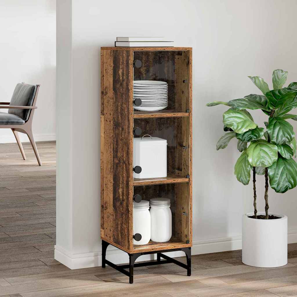 Haut Armoire Bois ancien 35 x 37 x 117 cm Bois d'ingénierie - XIOS