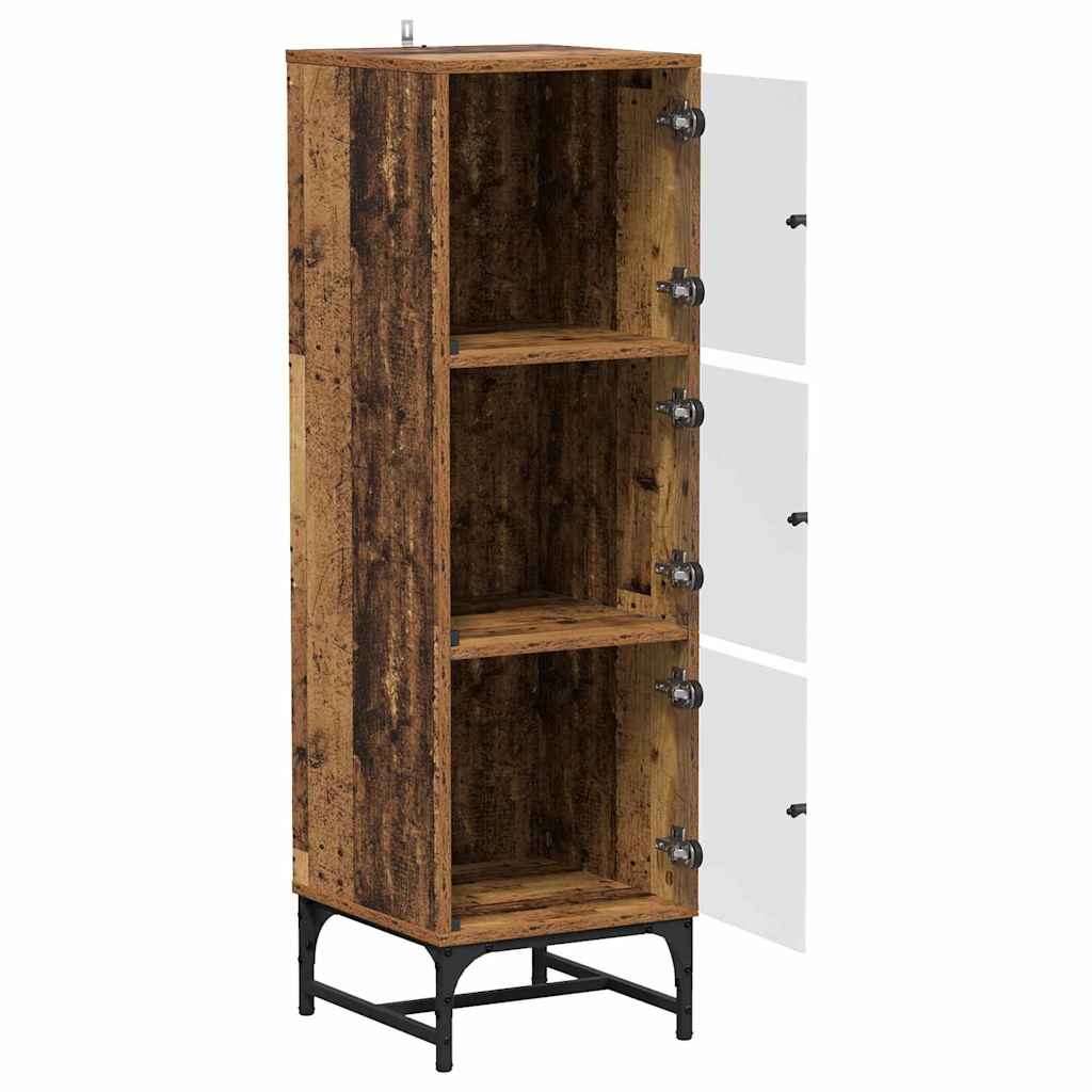 Haut Armoire Bois ancien 35 x 37 x 117 cm Bois d'ingénierie - XIOS