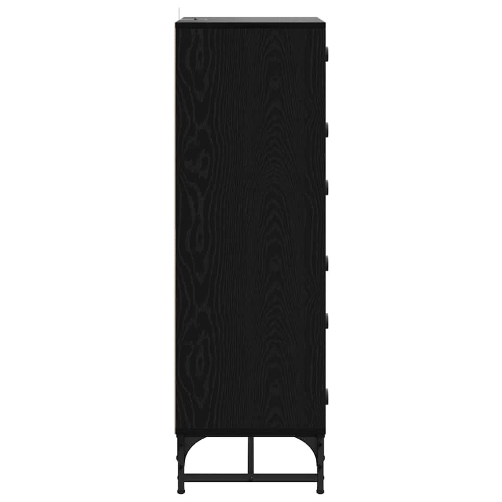 Haut Armoire Chêne noir 35 x 37 x 117 cm Bois d'ingénierie - XIOS