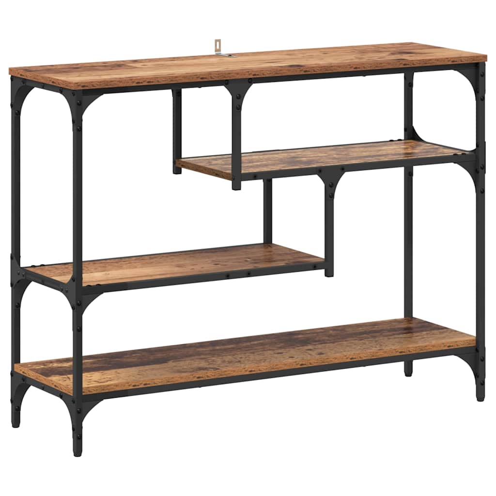 Table console Bois ancien 100 x 30 x 75 cm Bois d'ingénierie - XIOS