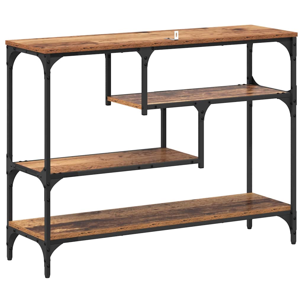 Table console Bois ancien 100 x 30 x 75 cm Bois d'ingénierie - XIOS
