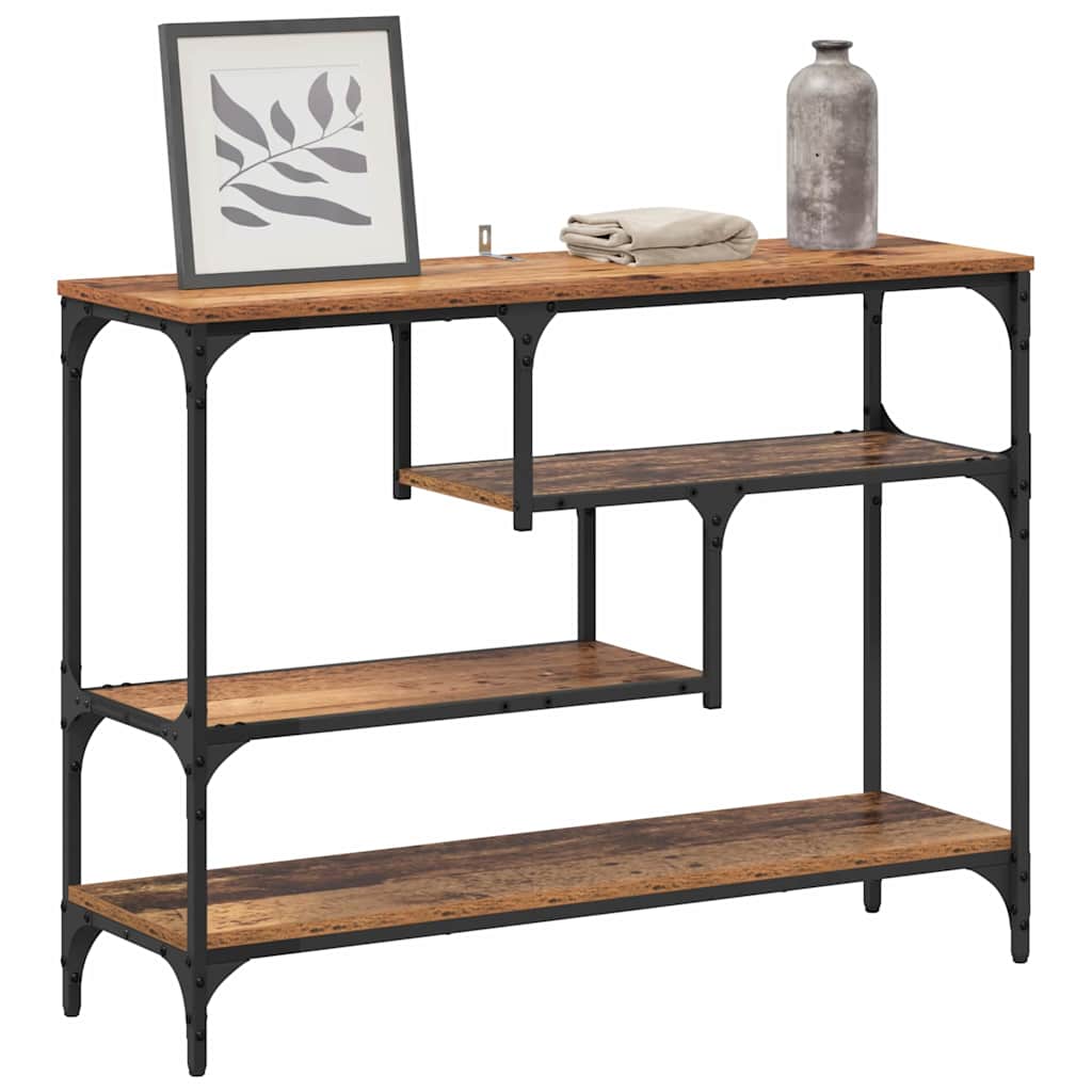 Table console Bois ancien 100 x 30 x 75 cm Bois d'ingénierie - XIOS