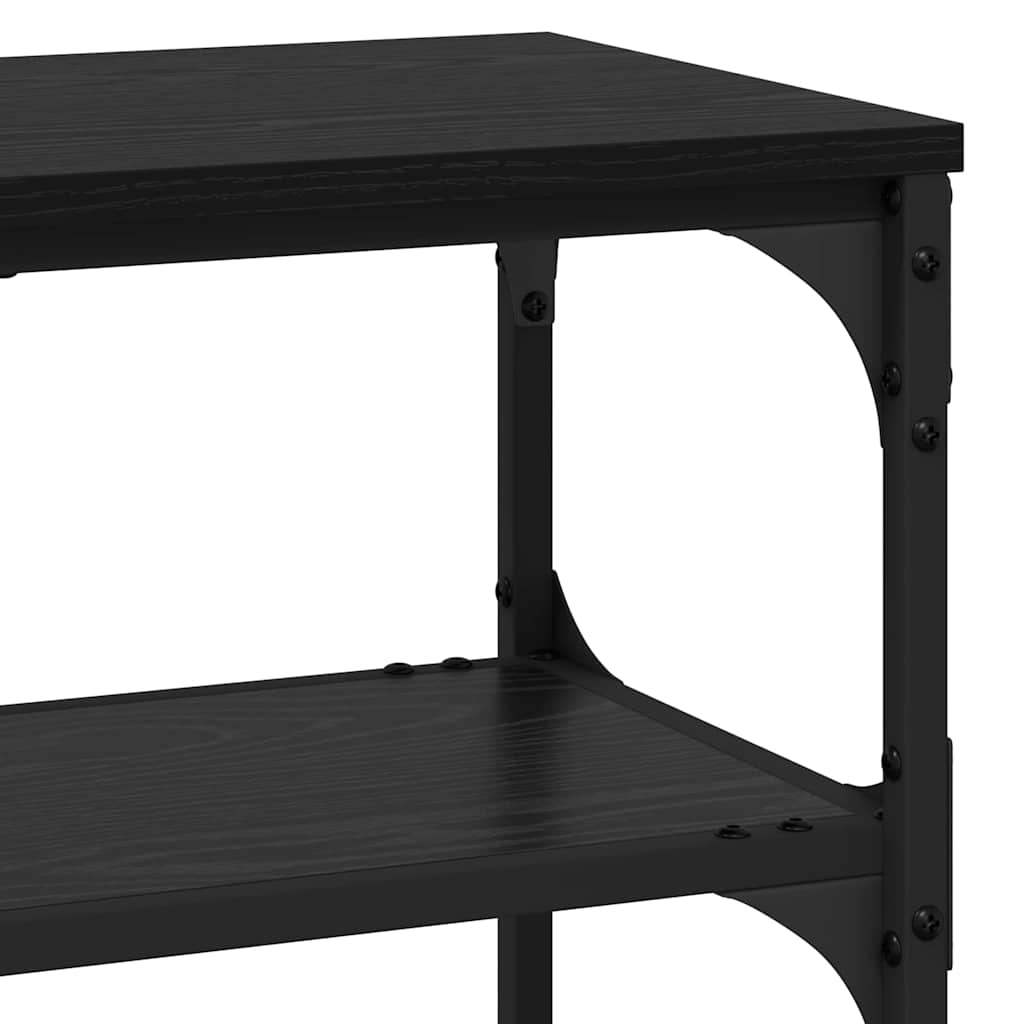 Table console Chêne noir 100 x 30 x 75 cm Bois d'ingénierie - XIOS