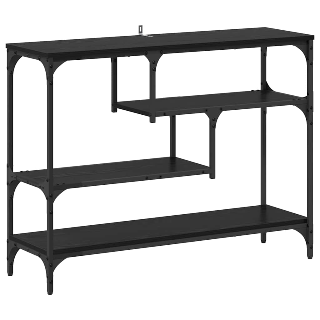 Table console Chêne noir 100 x 30 x 75 cm Bois d'ingénierie - XIOS