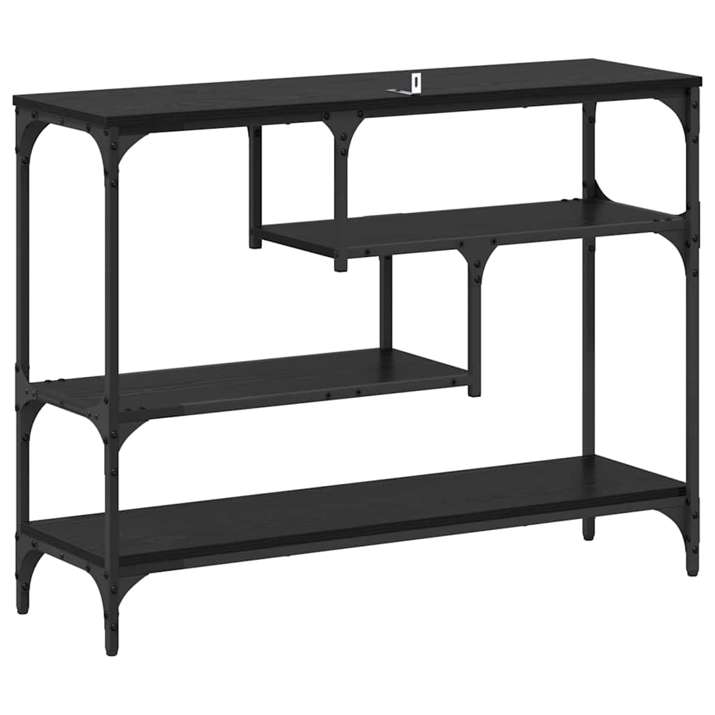 Table console Chêne noir 100 x 30 x 75 cm Bois d'ingénierie - XIOS