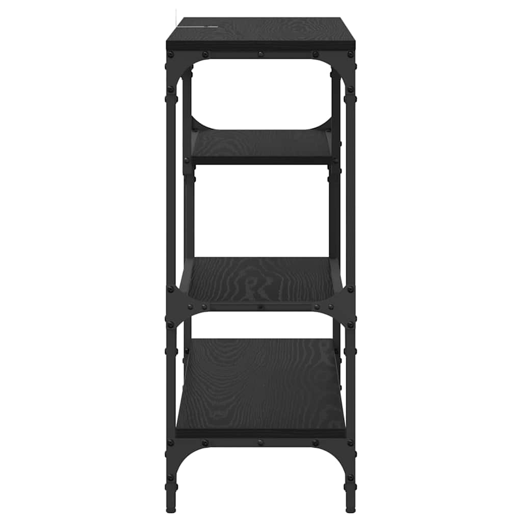 Table console Chêne noir 100 x 30 x 75 cm Bois d'ingénierie - XIOS