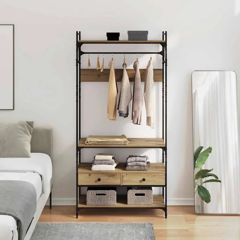 Armoire chêne artisanal 89 x 39 x 184.5 cm Bois d’ingénierie - XIOS