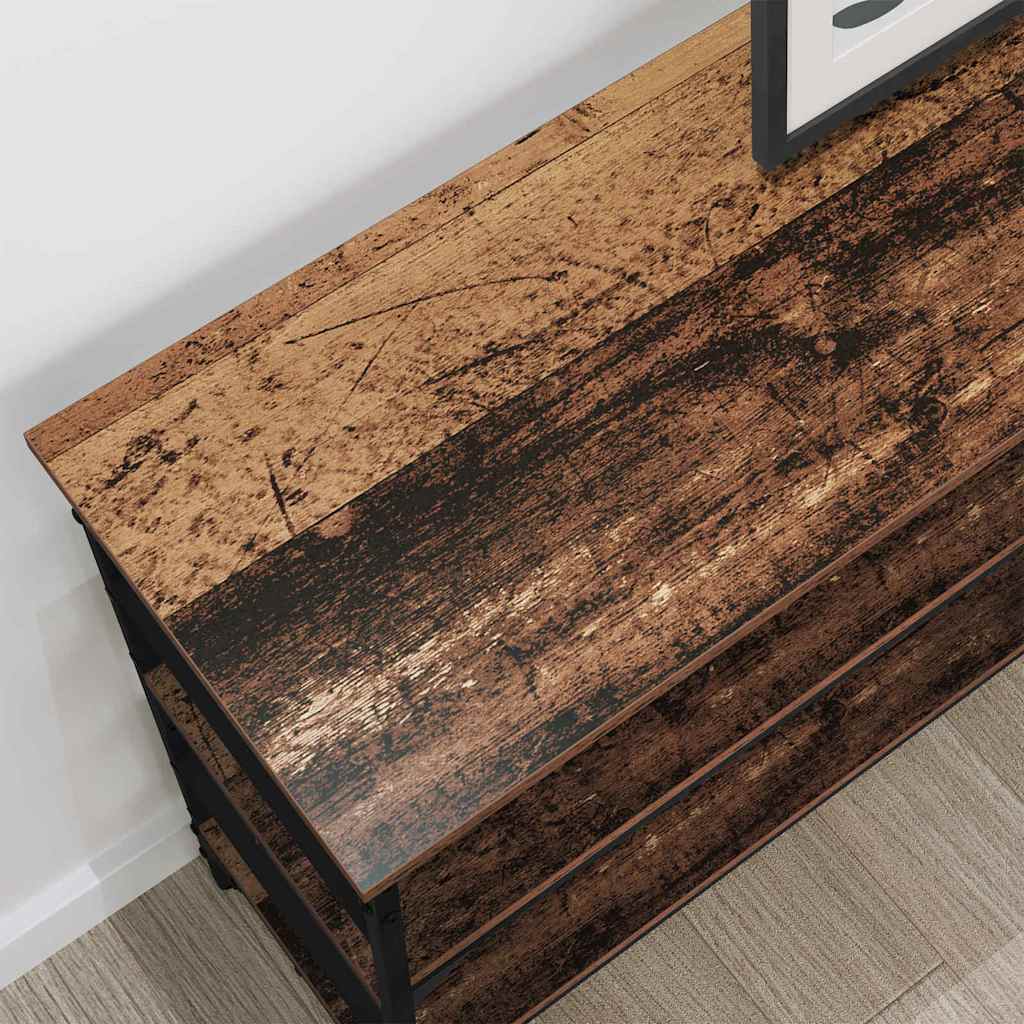 Table console Bois ancien 100 x 32 x 75 cm Bois d'ingénierie - XIOS