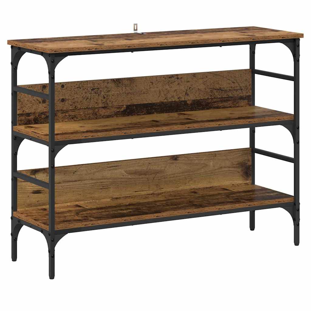 Table console Bois ancien 100 x 32 x 75 cm Bois d'ingénierie - XIOS